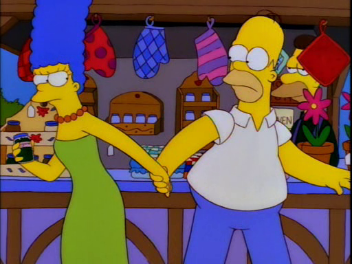 Homero y Marge se separan en Los Simpson