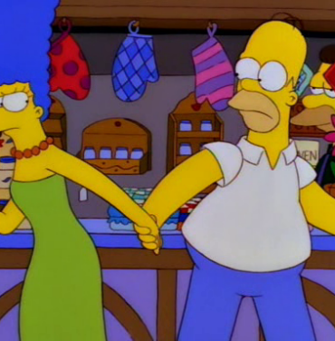 Homero y Marge se separan en Los Simpson