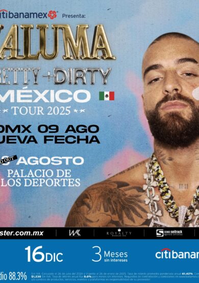 NUEVA FECHA: Maluma se presentará en el Palacio de los Deportes