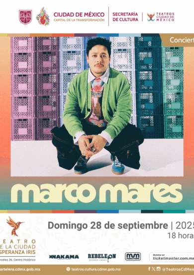 PRECIOS: Marco Mares anuncia un concierto en el Teatro de la Ciudad