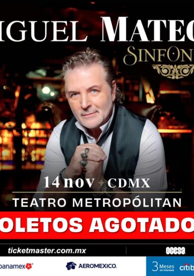 SOLD OUT: Miguel Mateos llegará al Teatro Metropólitan