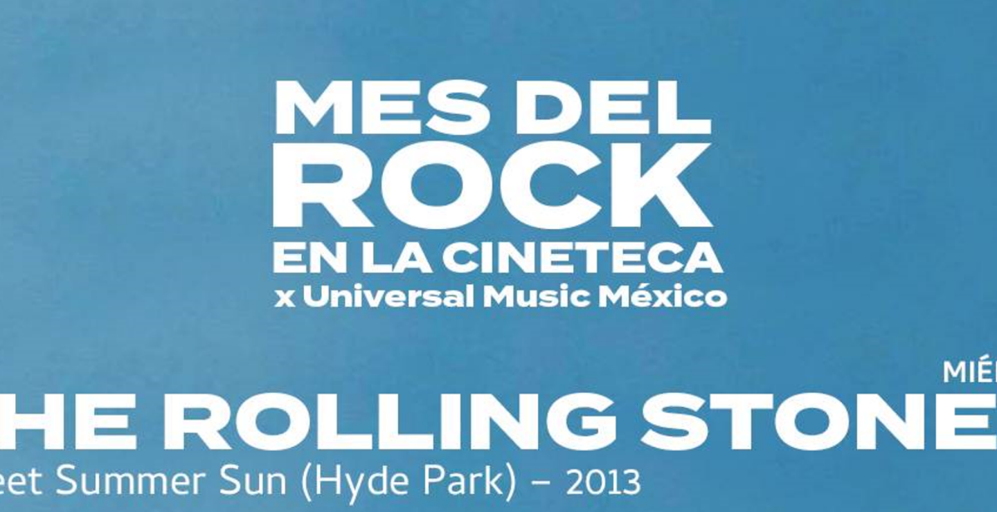 Celebra el rock en la Cineteca Nacional