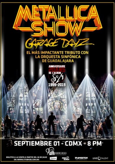 CANCELADO: Metallica Show Garage Dayz en el Frontón Mexico