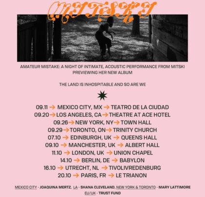 Mitski se presentará en el Teatro de la Ciudad