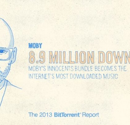 Moby rompe el record de descargas en BitTorrent