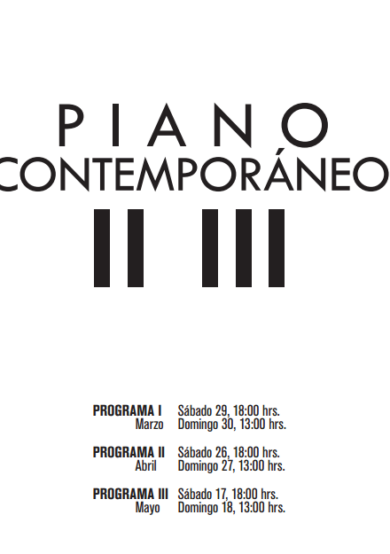 Ciclo Piano Contemporáneo en el MUAC