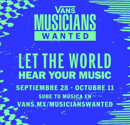 Conoce toda la información sobre Vans Musicians Wanted