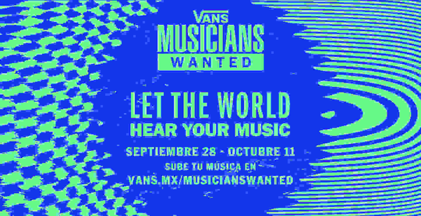 Conoce toda la información sobre Vans Musicians Wanted