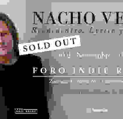 SOLD OUT: Nacho Vegas se presentará en el Foro Indie Rocks!