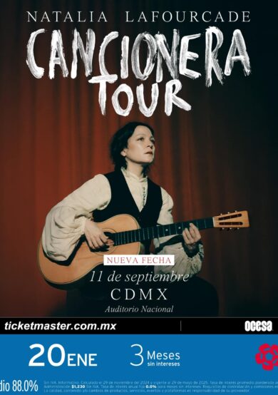 PRECIOS: Natalia Lafourcade se presentará en el Auditorio Nacional