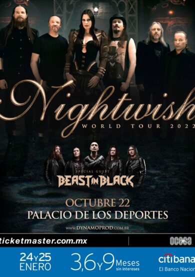 Nightwish se presentará en el Palacio de los Deportes 