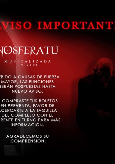 POSPUESTO: Nosferatu, el clásico del terror con música en vivo