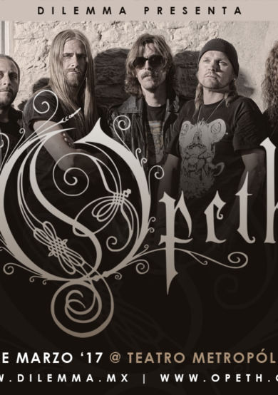 Opeth se presentará en el Teatro Metropólitan