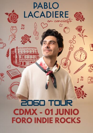 PRECIOS: Pablo Lacadiere se presentará en el Foro Indie Rocks!