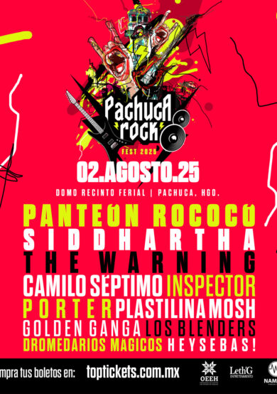 PRECIOS: Pachuca Rock Fest 2025 revela lineup