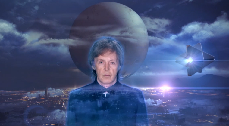 Paul McCartney como holograma en su nuevo video