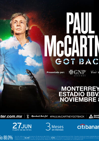 PRECIOS: Paul McCartney se presentará por primera vez en Monterrey