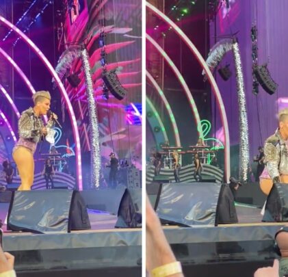 Pink recibe las cenizas de la madre de una fan