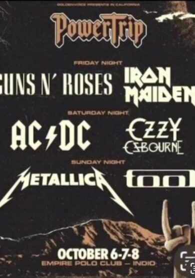 Metallica, AC/DC y Tool en festival Power Trip
