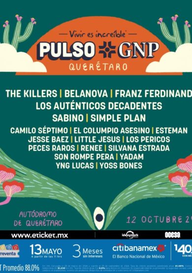 PRECIOS: Festival Pulso GNP 2024 revela horarios y mapa