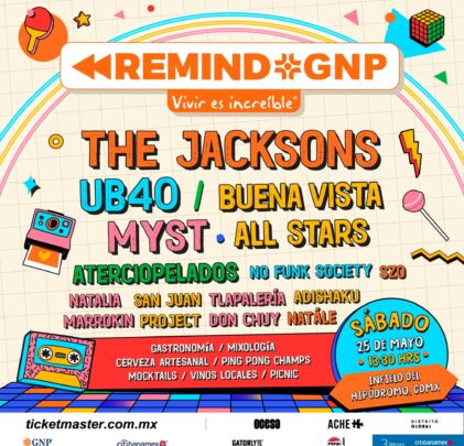 HORARIOS: Conoce el lineup oficial de Remind GNP 2024