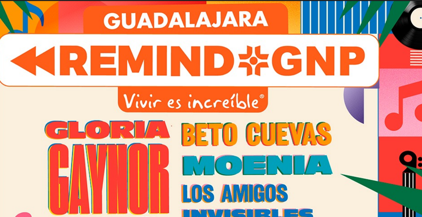 PRECIOS: Gloria Gaynor encabeza el lineup del Remind GNP GDL