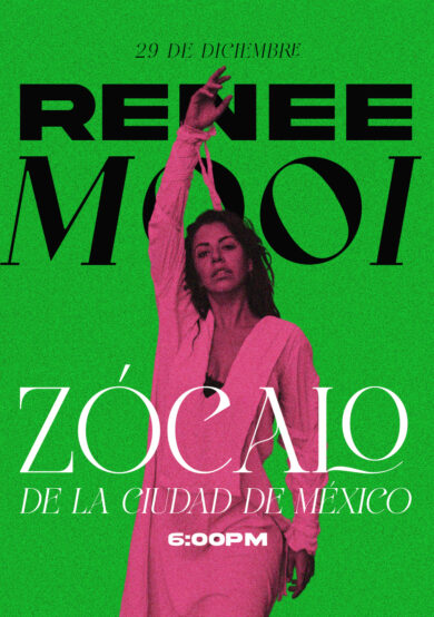 Renee Mooi se presentará en el Zócalo de la Ciudad de México
