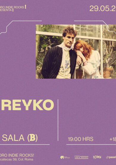 PRECIOS: Reyko llegará al Foro Indie Rocks!