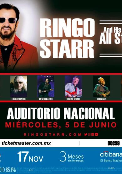 Ringo Starr se presentará en el Auditorio Nacional