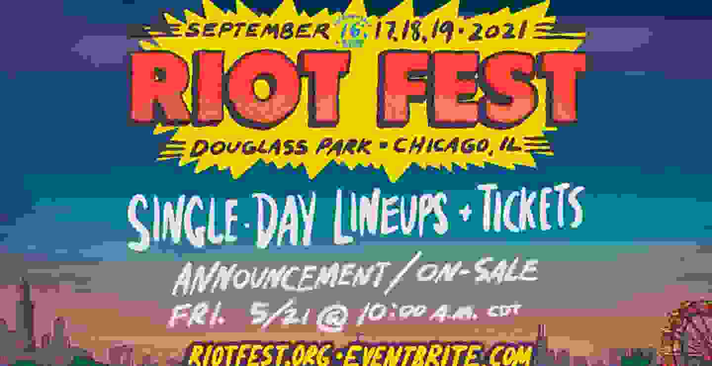 ¡Riot Fest 2021 tiene line up completo!