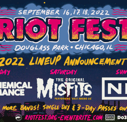 Ya está listo el lineup para el Riot Fest 2022