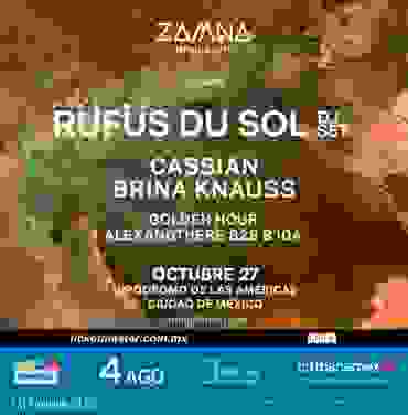 Festival Zamna presenta: Rüfüs Du Sol DJ set en CDMX
