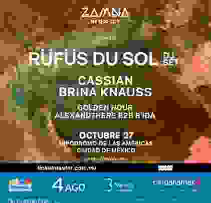 Festival Zamna presenta: Rüfüs Du Sol DJ set en CDMX