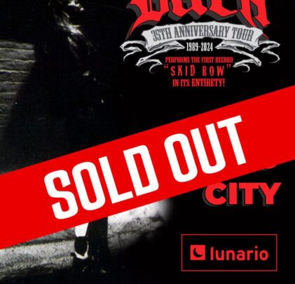 SOLD OUT: Sebastian Bach se presentará en el Lunario