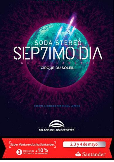 Soda Stereo SEP7IMO DIA se presentará en el Palacio de los Deportes