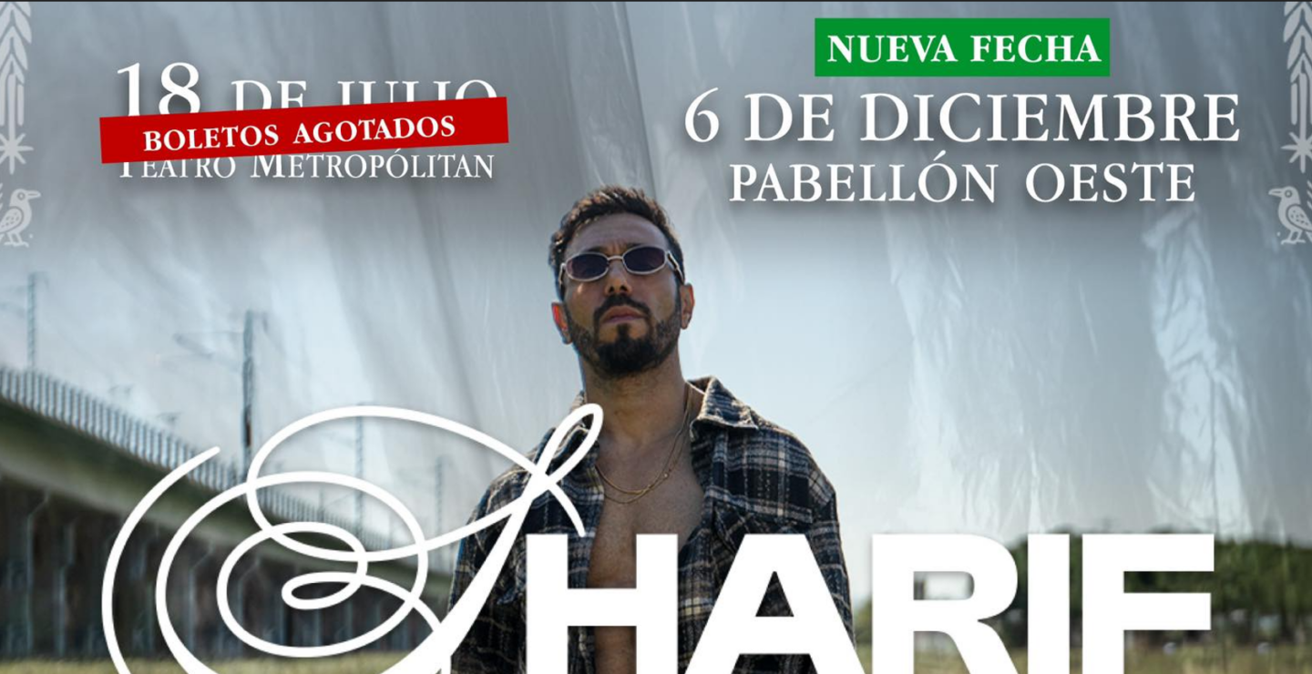 NUEVA FECHA: Sharif hará vibrar el Pabellón Oeste