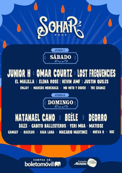 PRECIOS: Sohar Fest revela lineup por día