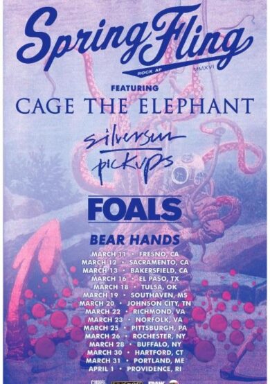 ¡Cage The Elephant, Silversun Pickups, Foals y Bear Hands juntos!
