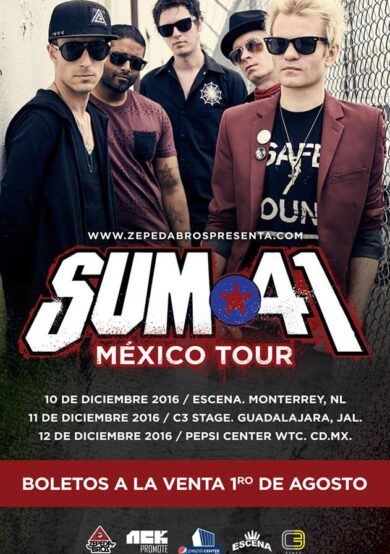 Sum 41 por primera vez en México