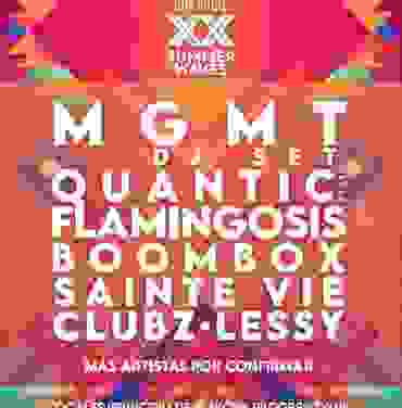 El XX  Summer Waves 2023 llegará con MGMT DJ Set, Quantic y más