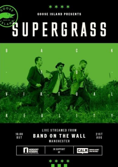 Supergrass dará show en streaming 360°