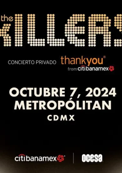 The Killers dará un show exclusivo en el Teatro Metropólitan