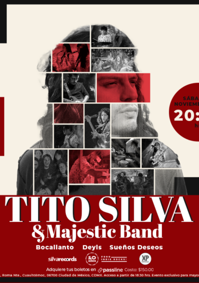 Tito Silva ofrecerá concierto en el Foro Indie Rocks! 
