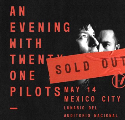 SOLD OUT: Twenty One Pilots se presentará en el Lunario del Auditorio Nacional
