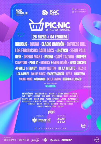 Conoce el lineup de Picnic Festival Costa Rica 2023