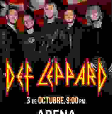 Gana tu acceso para ver a Def Leppard en la Arena Ciudad de México
