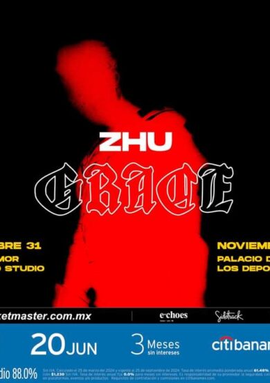 PRECIOS: ZHU se presentará en el Palacio de los Deportes